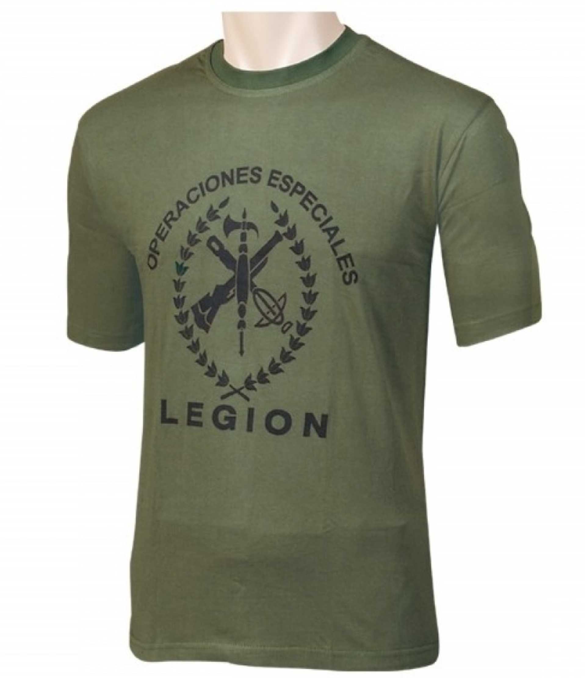 Camiseta Legión Española " Operaciones Especiales " verde